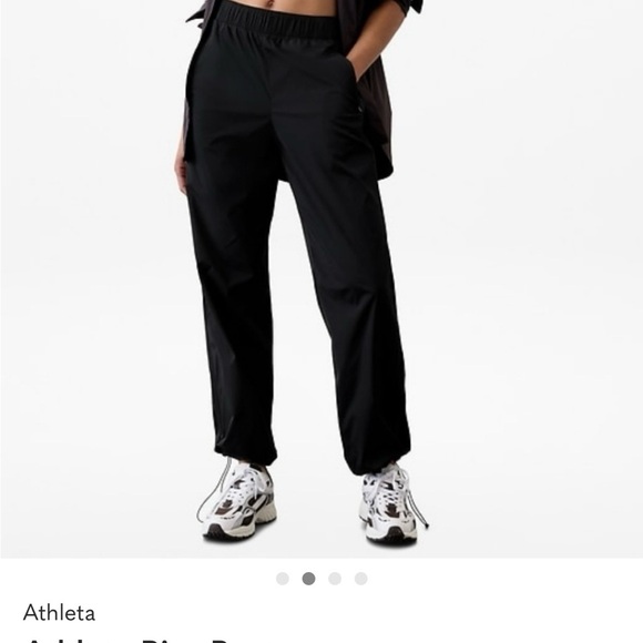 Athleta Pants - ATHLETA Brand New With Tags Black Rise Track Pants Size XS